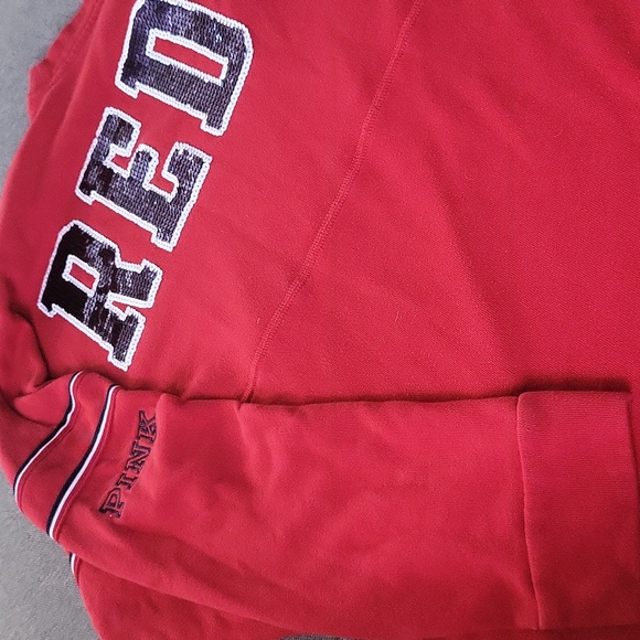Red Soxs PINK Victoria's Secret Sweatshirt - Picture 3 of 4